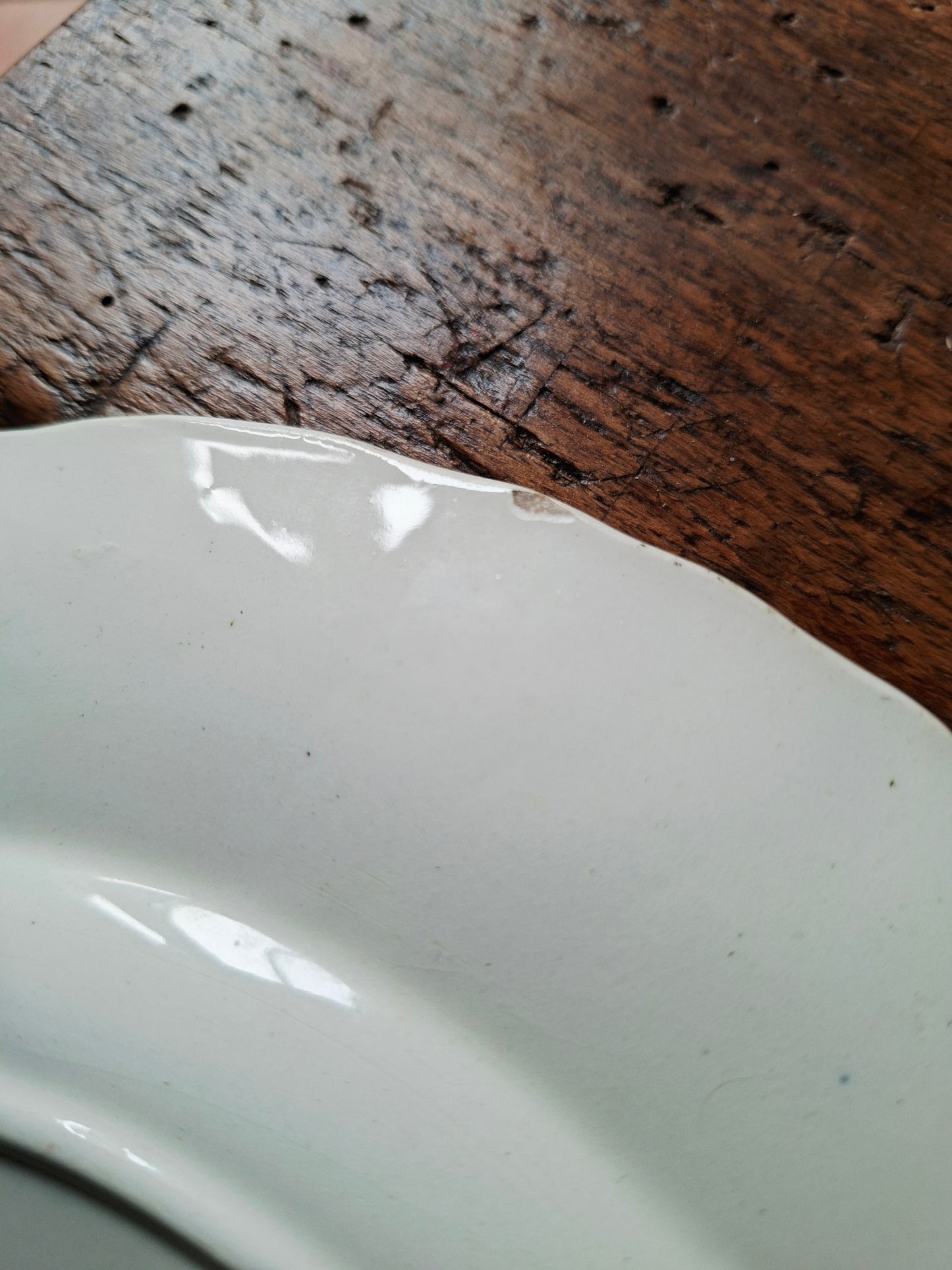 Lot de 4 assiettes anciennes mixtes – E. Bourgeois & Salins modèle Ninon 🌸