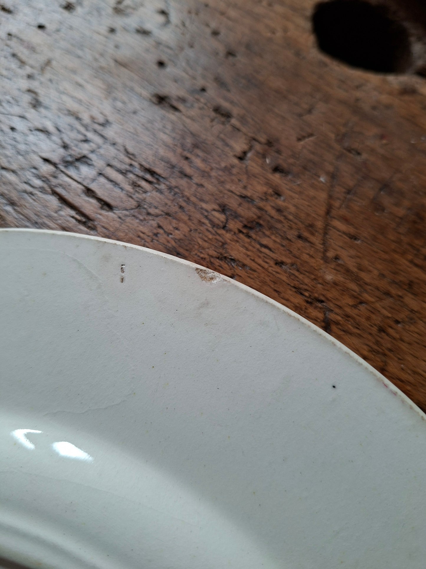 Lot de 4 assiettes anciennes mixtes – E. Bourgeois & Salins modèle Ninon 🌸