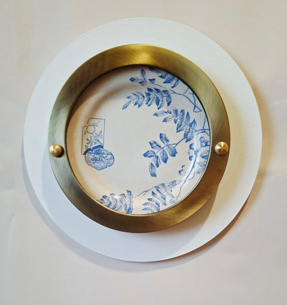 Décoration murale artisanale avec assiette "tokio" Choisy Le Roi