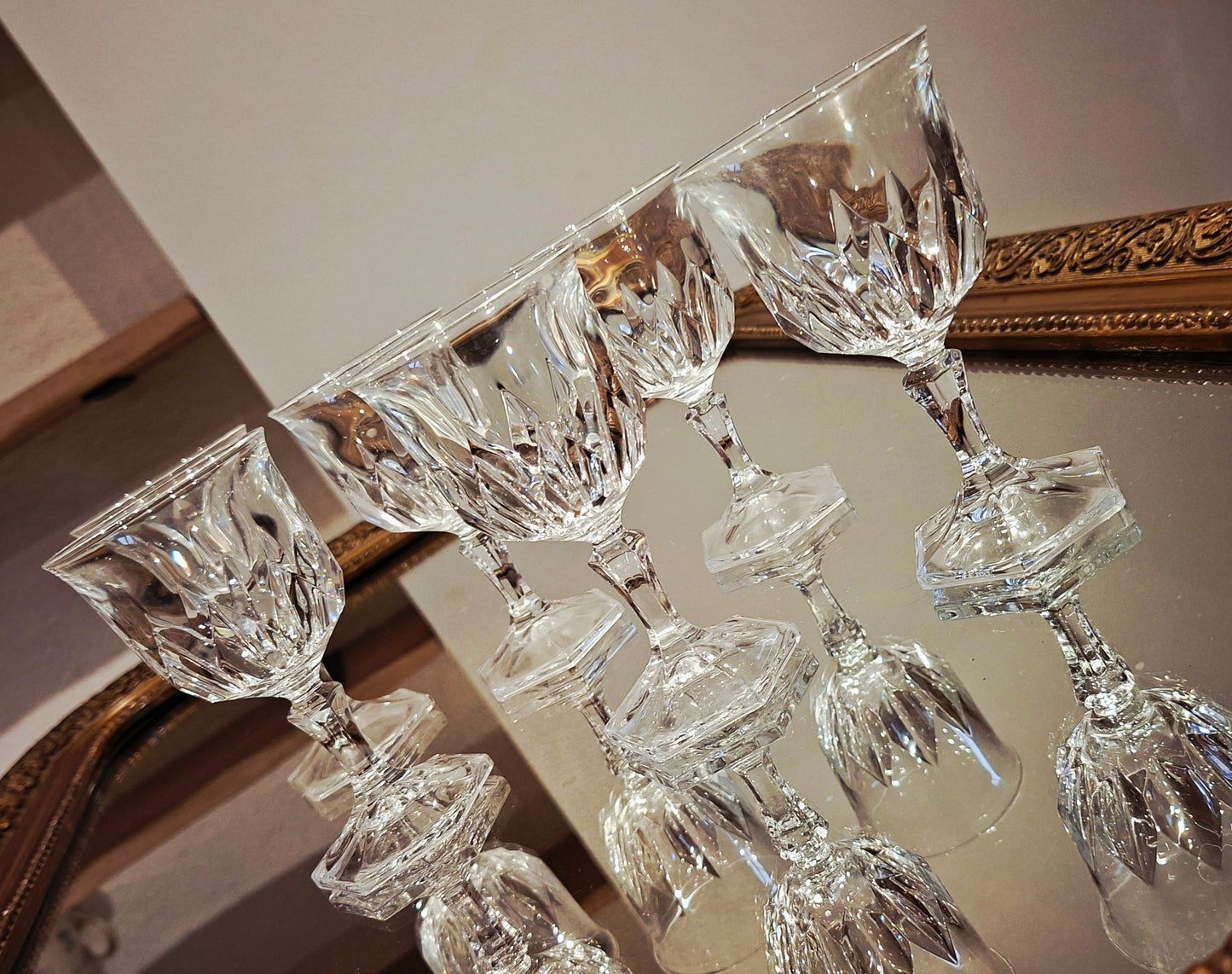 Lot de 6 petits verres Cristal d’Arques – Modèle Chaumont