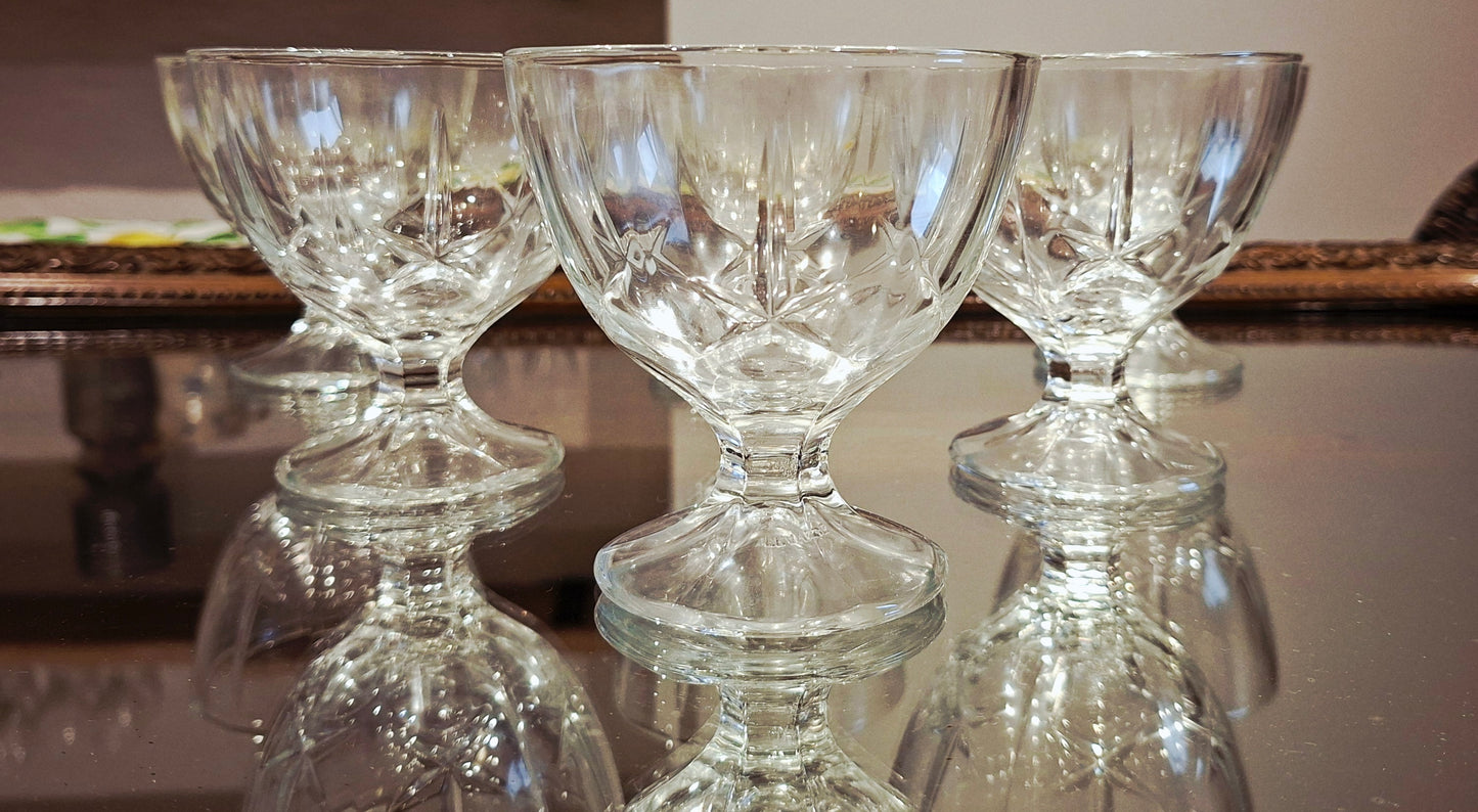 Lot de 6 coupes à dessert – Arcoroc, gamme Maldives (années 1970/80)