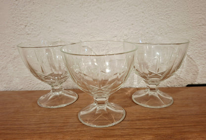 Lot de 6 coupes à dessert – Arcoroc, gamme Maldives (années 1970/80)