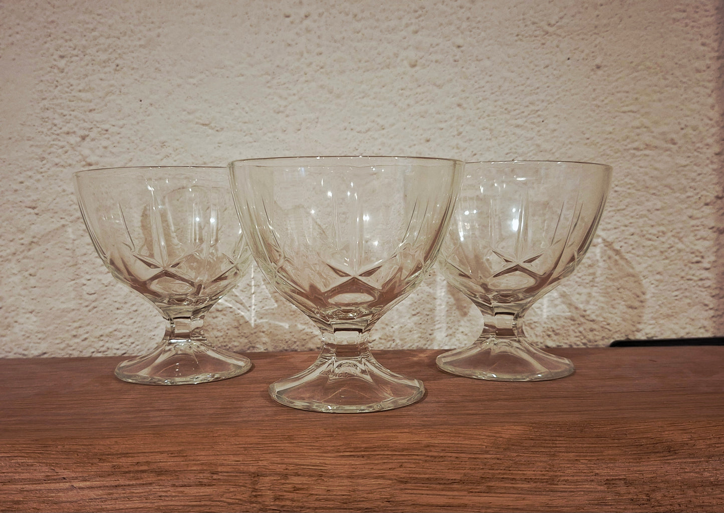 Lot de 6 coupes à dessert – Arcoroc, gamme Maldives (années 1970/80)