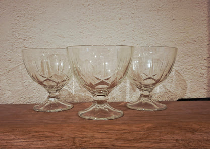 Lot de 6 coupes à dessert – Arcoroc, gamme Maldives (années 1970/80)