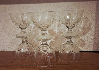 Lot de 6 coupes à dessert – Arcoroc, gamme Maldives (années 1970/80)