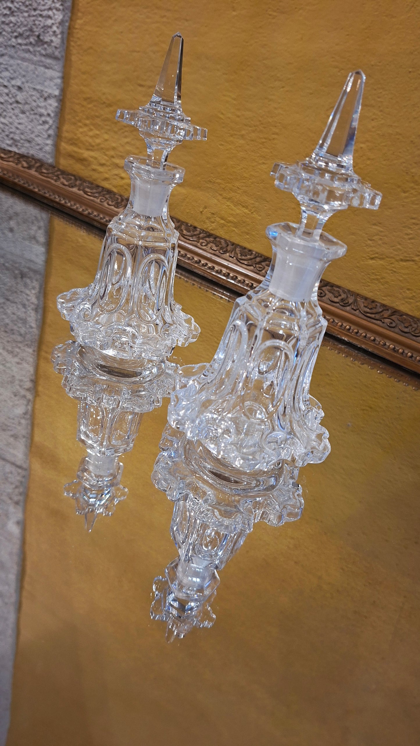 Paire de flacons Jean Desprez – Sharazade (modèle Cheminée Cristal)