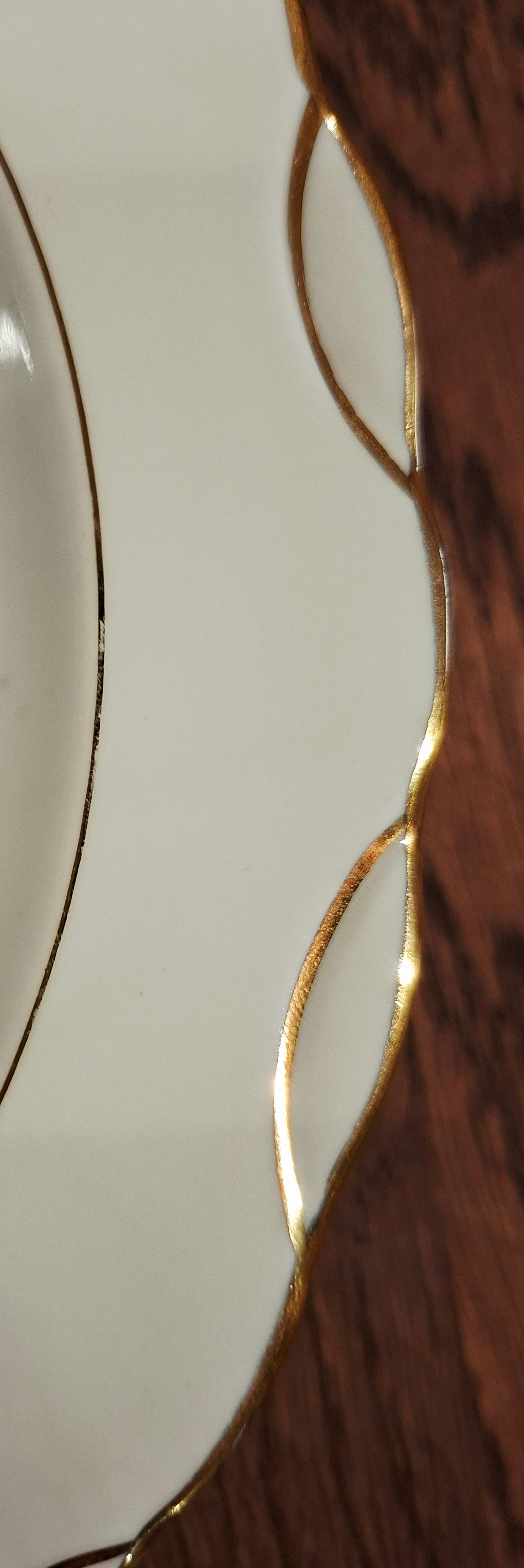 Juego de 8 platos de porcelana fina MS - Fabricado en Berry