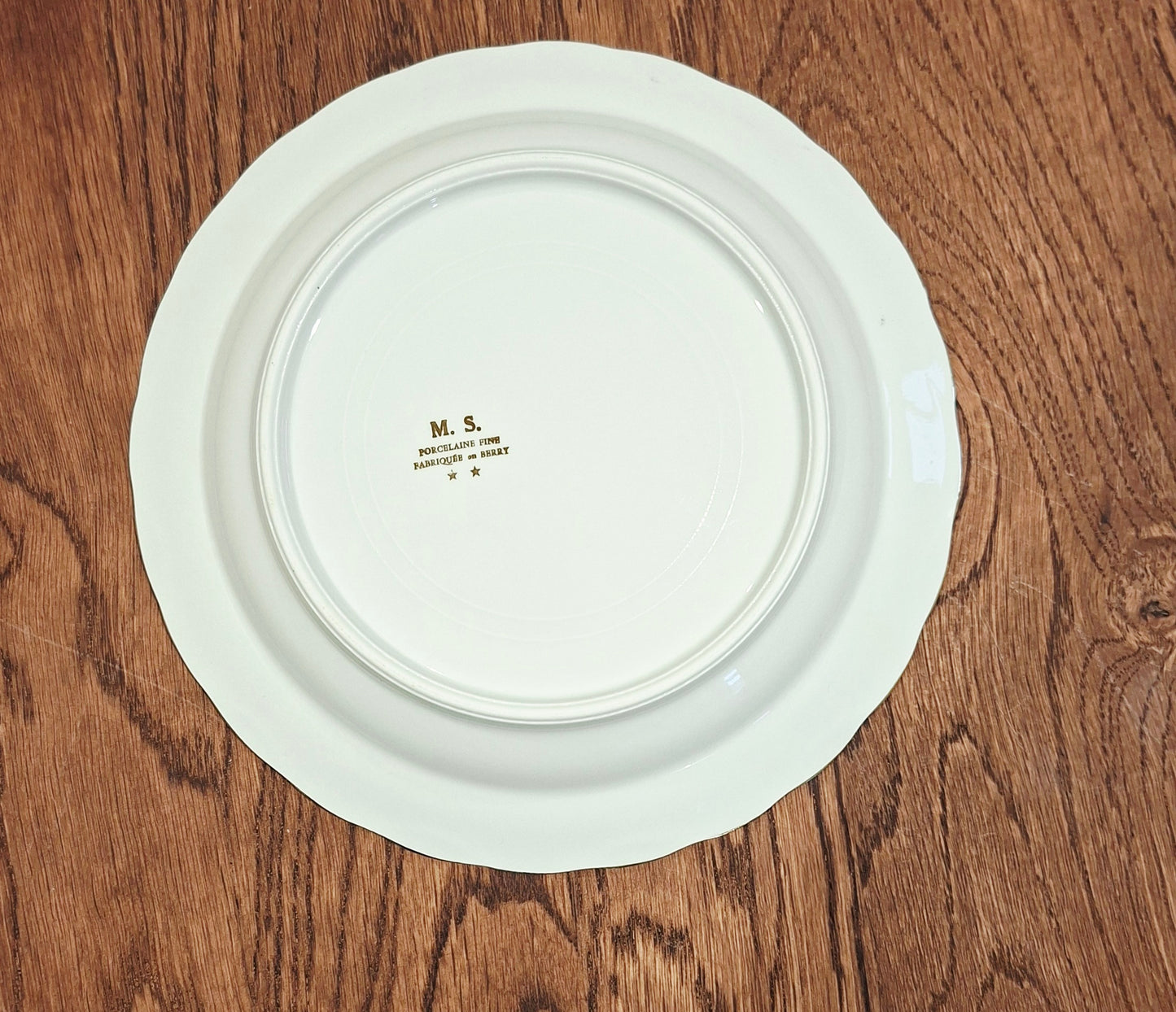 Juego de 8 platos de porcelana fina MS - Fabricado en Berry