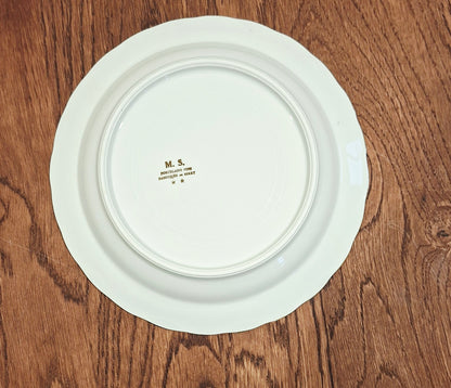 Juego de 8 platos de porcelana fina MS - Fabricado en Berry