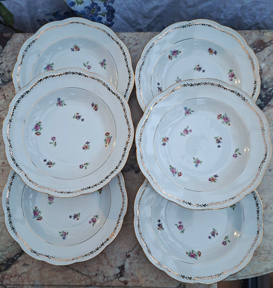 Lot de 6 assiettes creuses