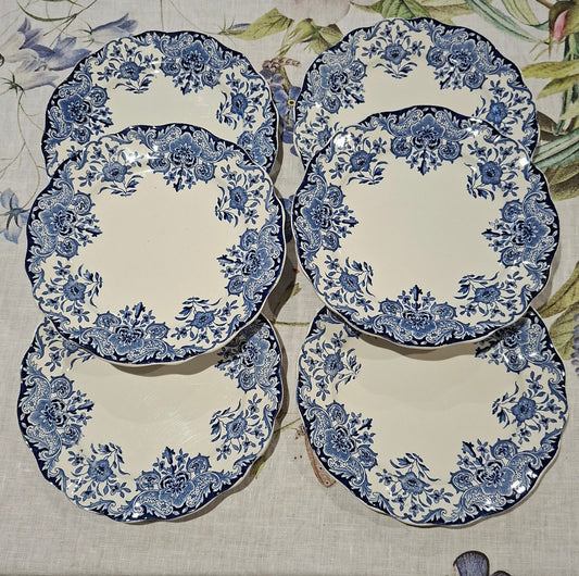 6 assiettes à dessert
