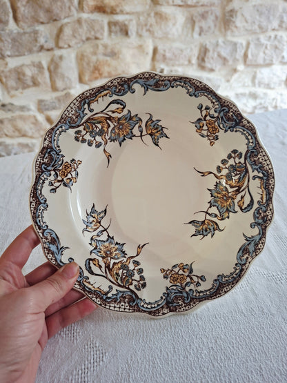 Service de 6 assiettes creuses Salins "Chevreuse"