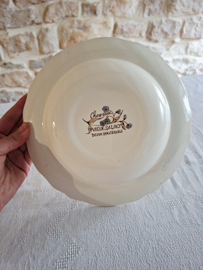 Service de 6 assiettes creuses Salins "Chevreuse"