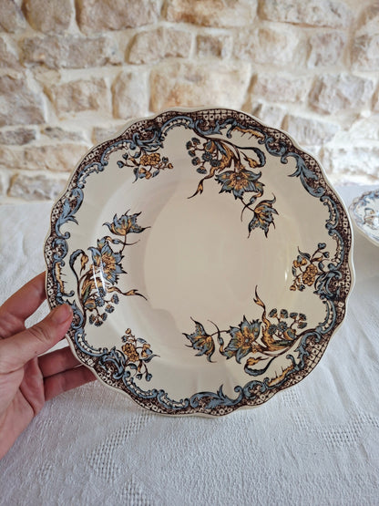 Service de 6 assiettes creuses Salins "Chevreuse"