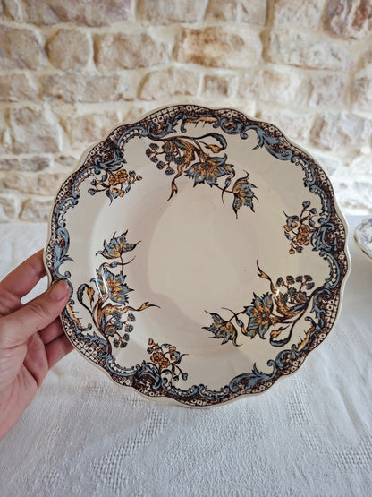 Service de 6 assiettes creuses Salins "Chevreuse"