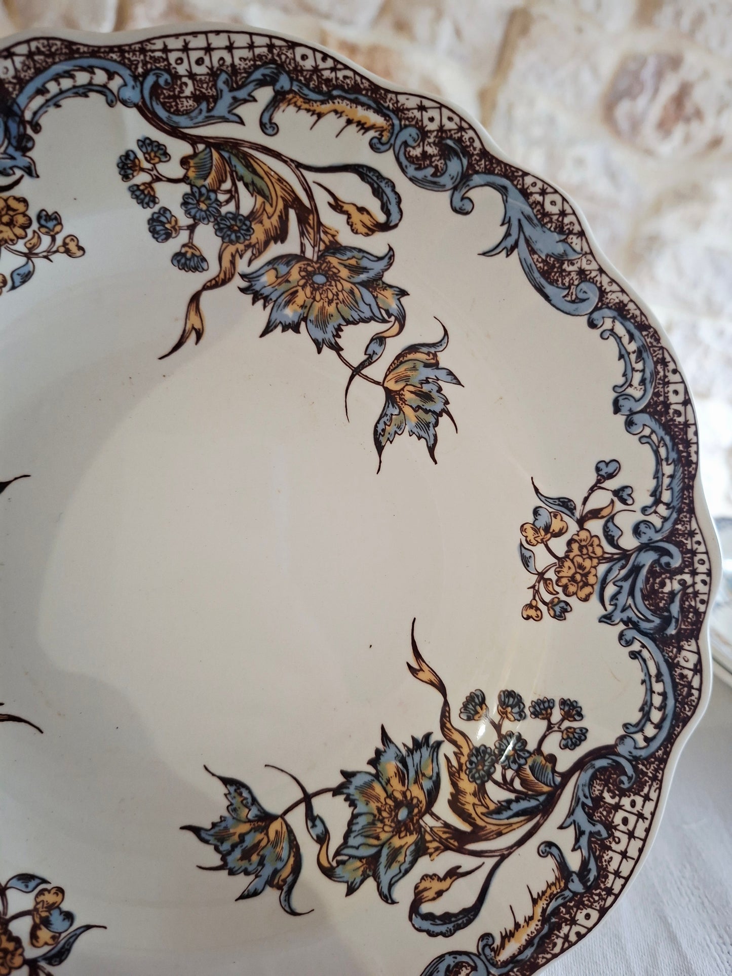 Service de 6 assiettes creuses Salins "Chevreuse"