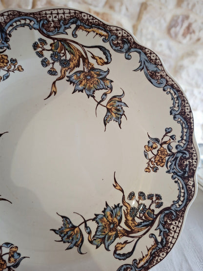 Service de 6 assiettes creuses Salins "Chevreuse"