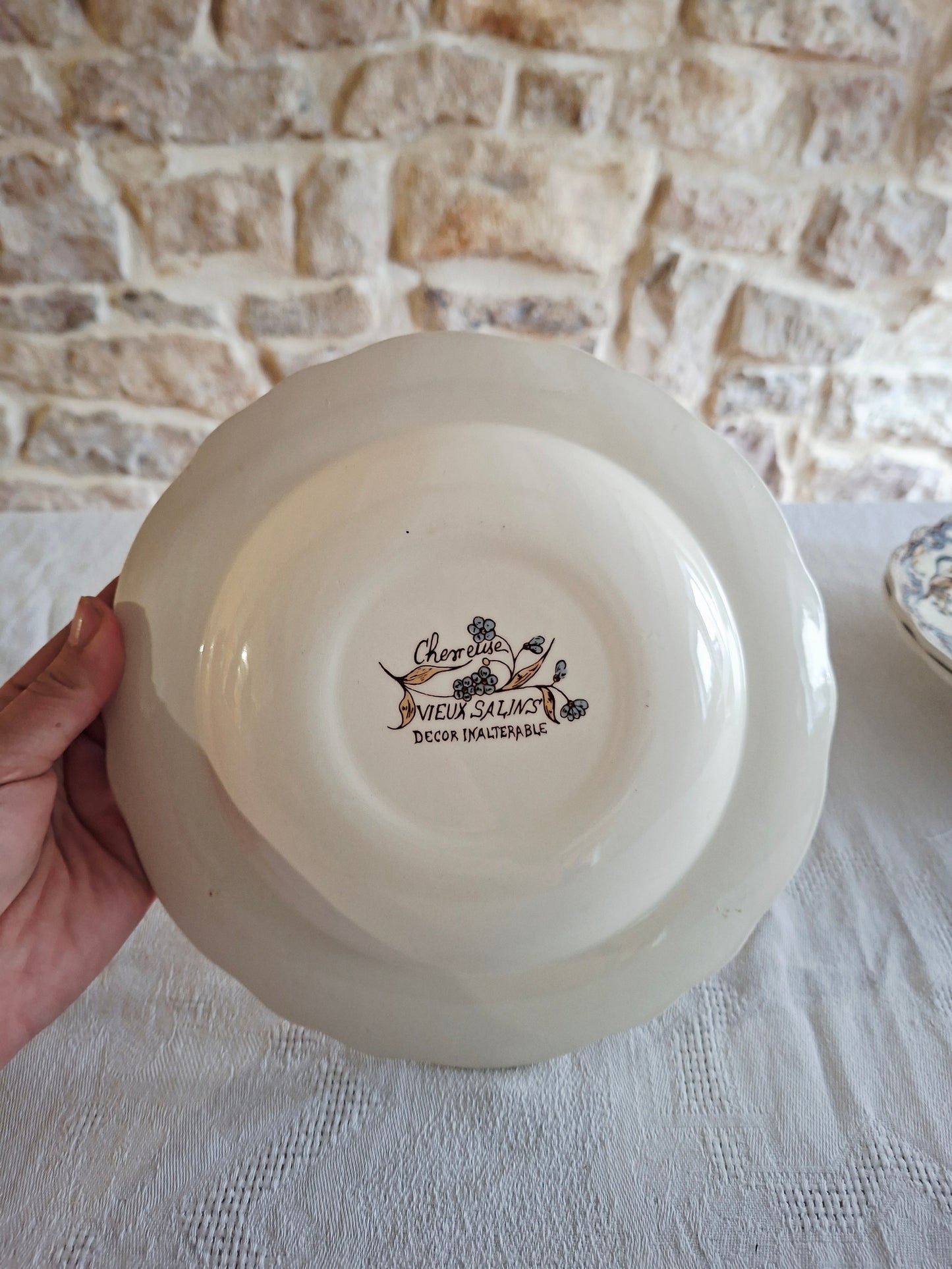 Service de 6 assiettes creuses Salins "Chevreuse"