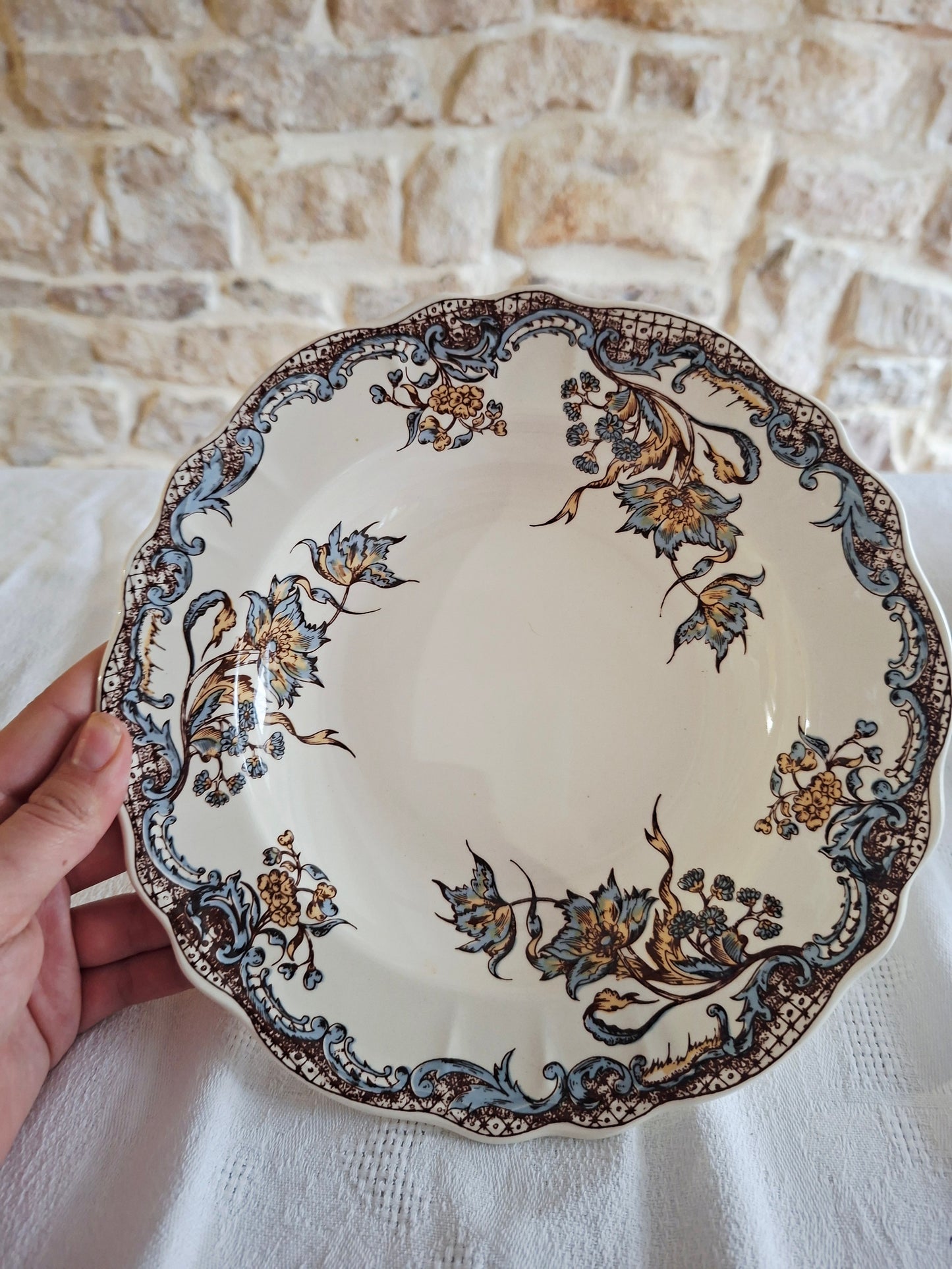 Service de 6 assiettes creuses Salins "Chevreuse"