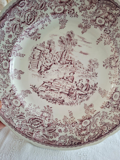 6 assiettes plates Lunéville