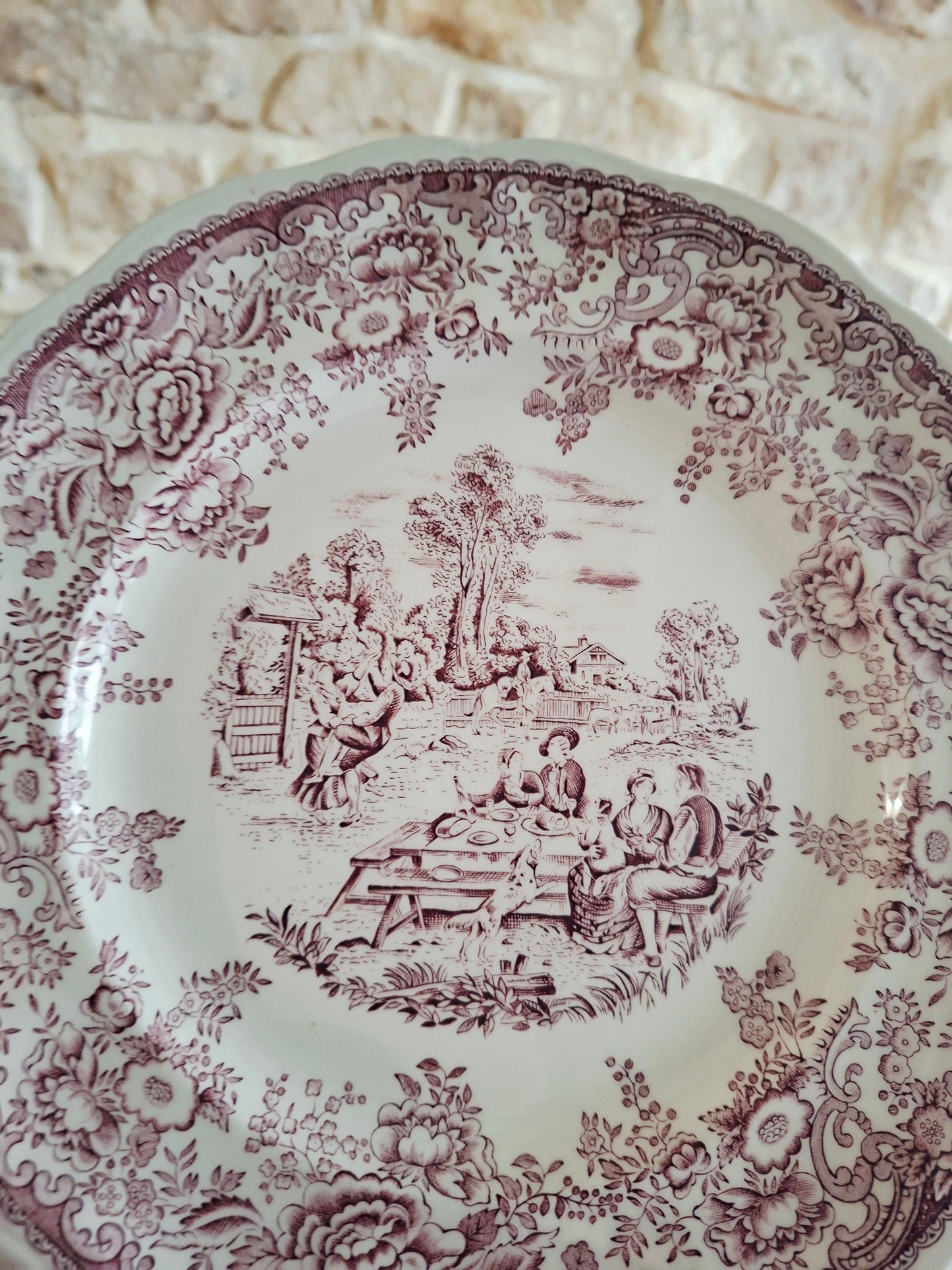 6 assiettes plates Lunéville