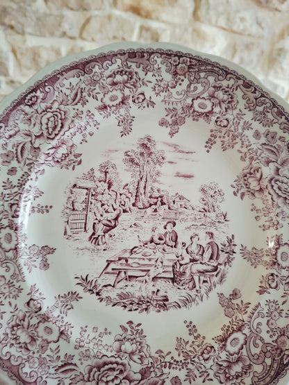 6 assiettes plates Lunéville