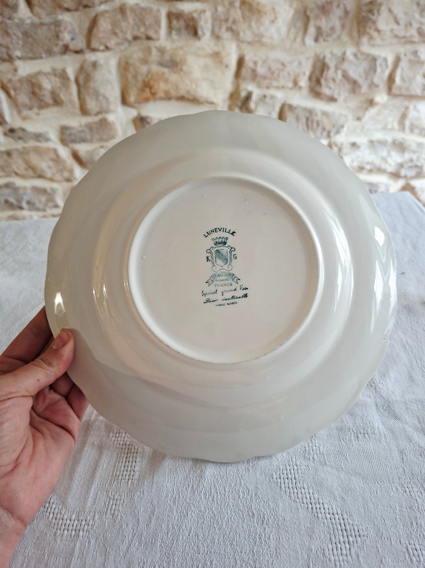 6 assiettes plates Lunéville