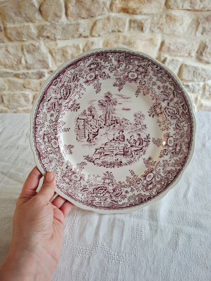 6 assiettes plates Lunéville