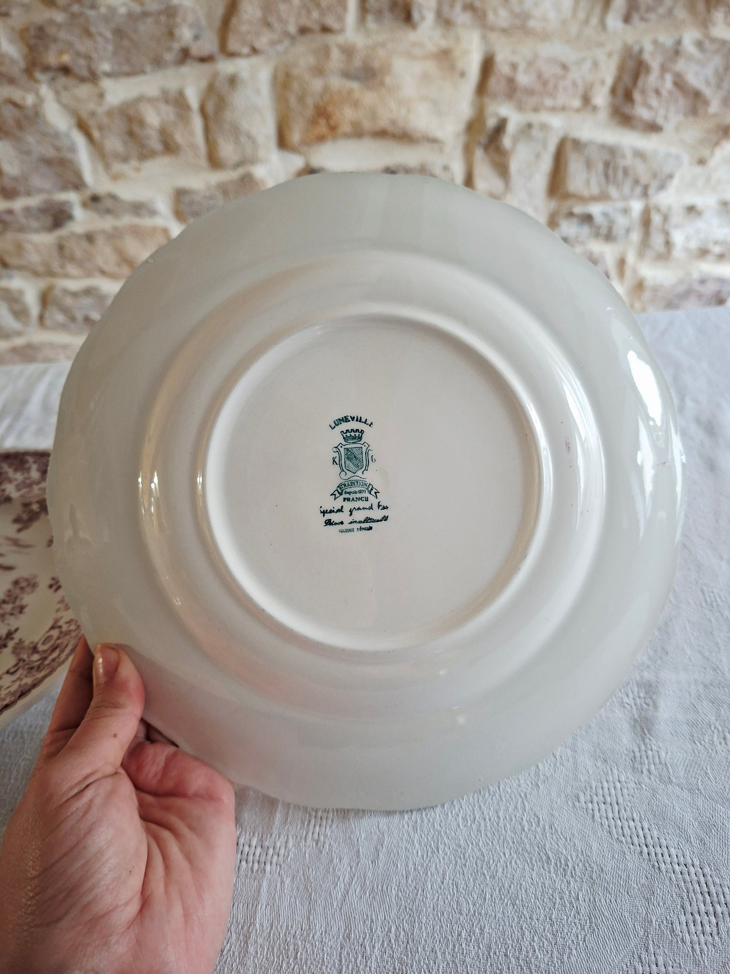 6 assiettes plates Lunéville