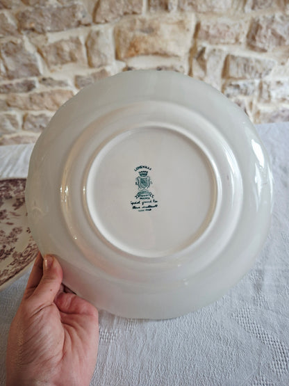 6 assiettes plates Lunéville