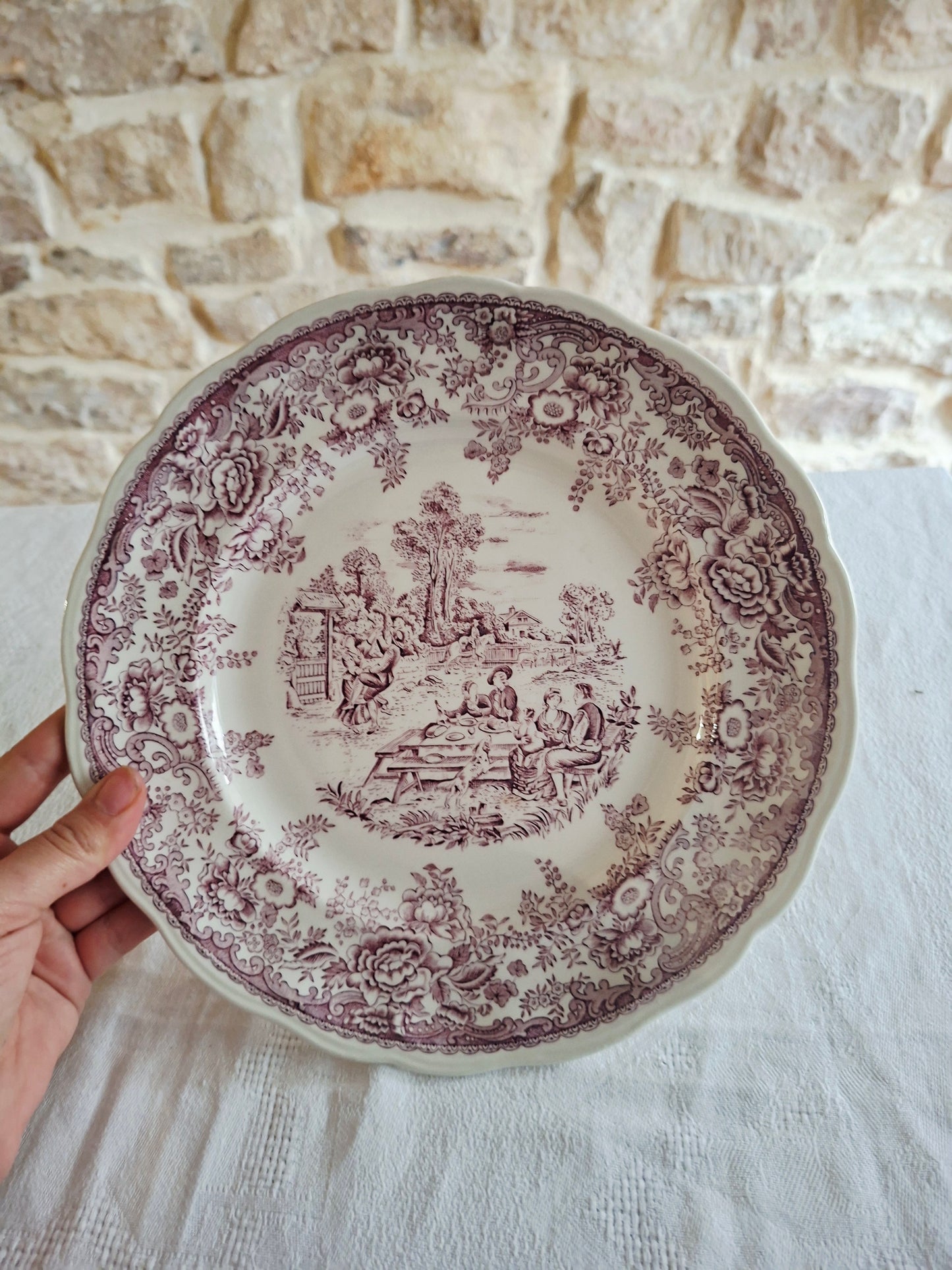 Juego de 8 platos planos
