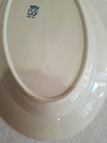 Plat ovale Saint-Amand&Hamage