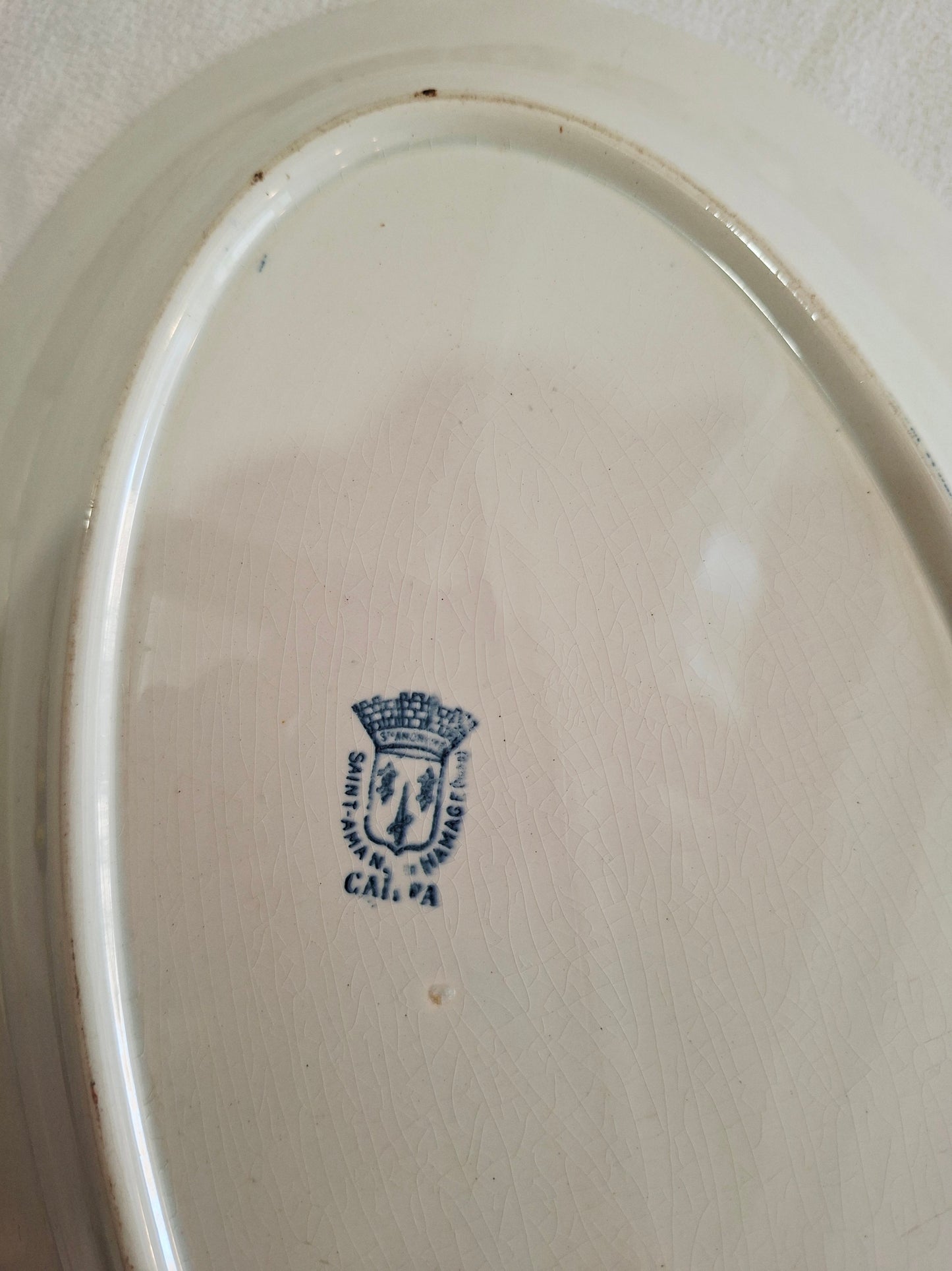 Plat ovale Saint-Amand&Hamage