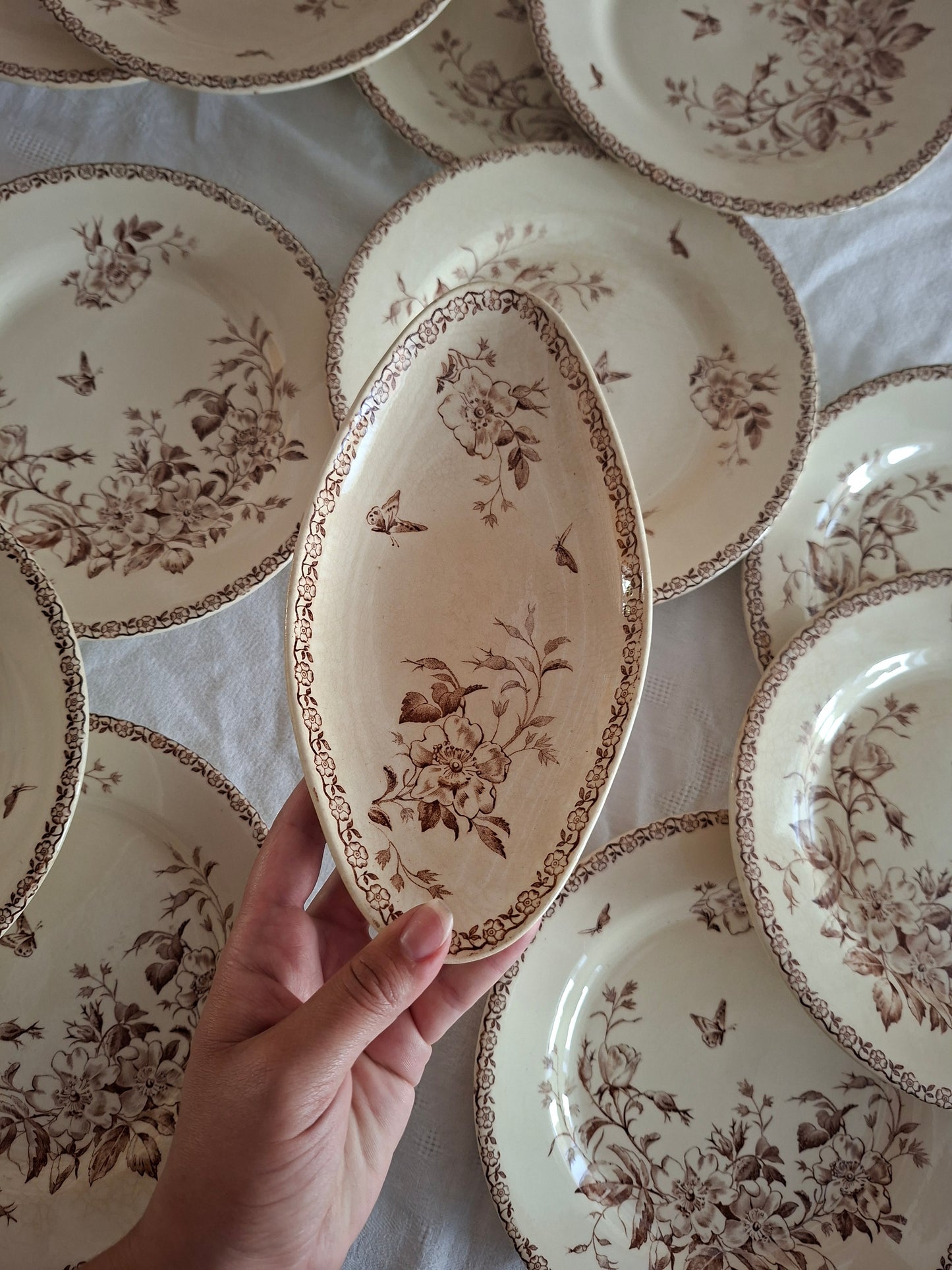 paire de raviers de la Manufacture de Gien – Modèle Mai (2)