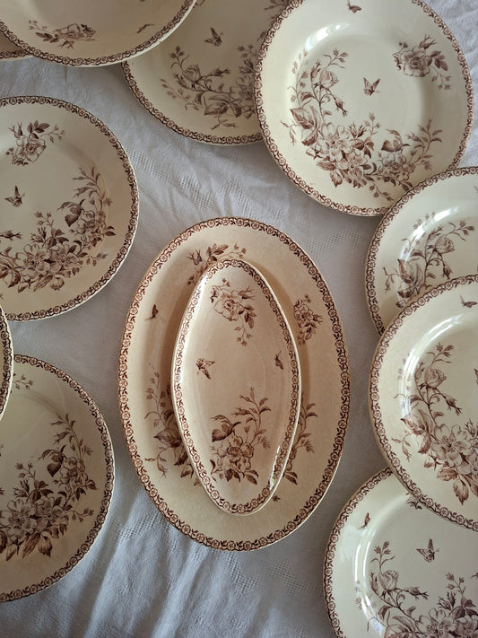 Paire de raviers de la Manufacture de Gien – Modèle Mai