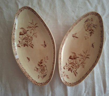 Paire de raviers de la Manufacture de Gien – Modèle Mai