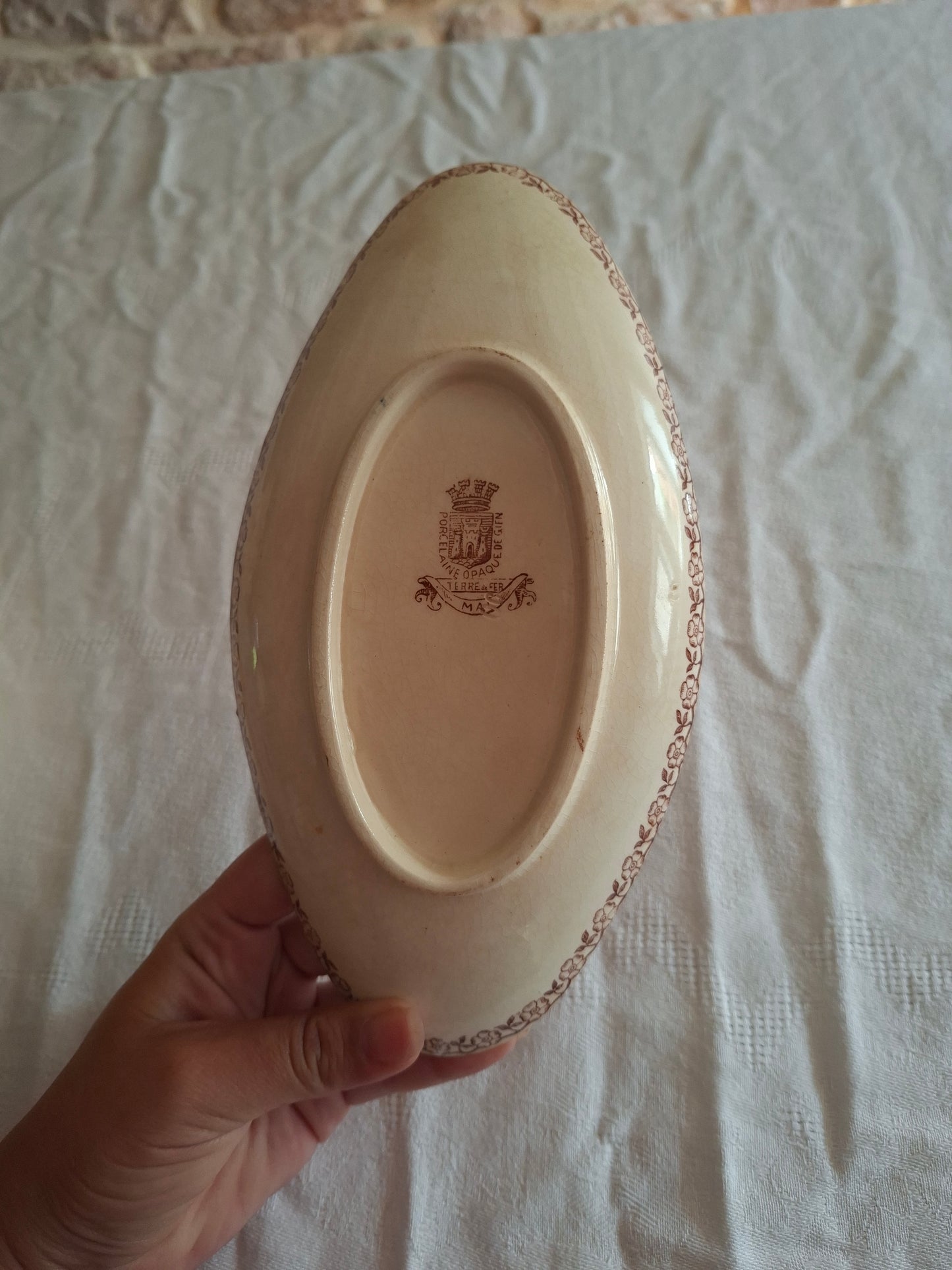 Paire de raviers de la Manufacture de Gien – Modèle Mai