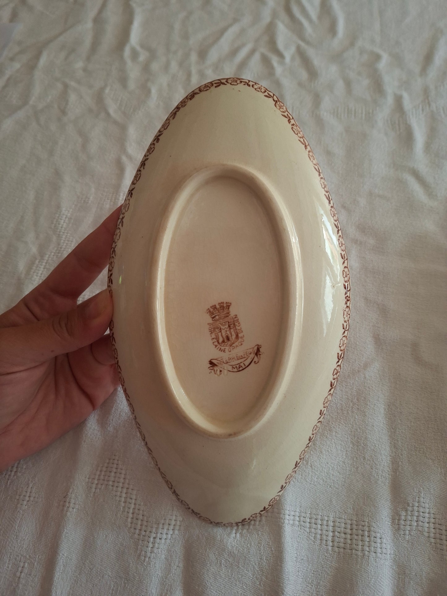 Paire de raviers de la Manufacture de Gien – Modèle Mai