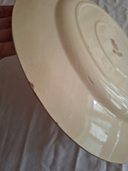 Grand plat rond de la Manufacture de Gien – Modèle Mai
