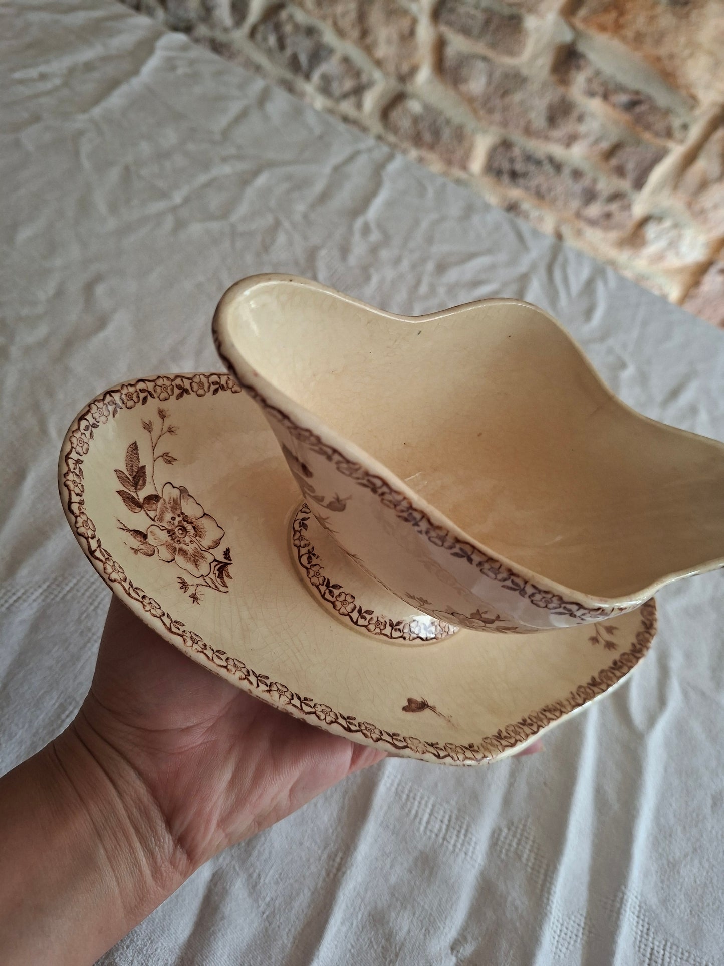 Saucière de la Manufacture de Gien – Modèle Mai