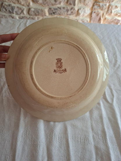 Plat rond creux de la Manufacture de Gien – Modèle Mai