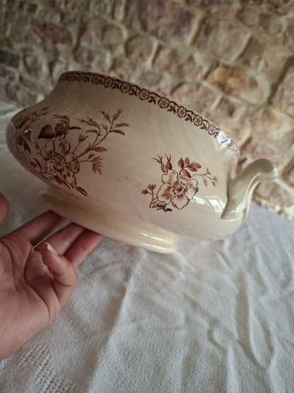 Soupière sans couvercle (saladier) de la Manufacture de Gien – Modèle Mai