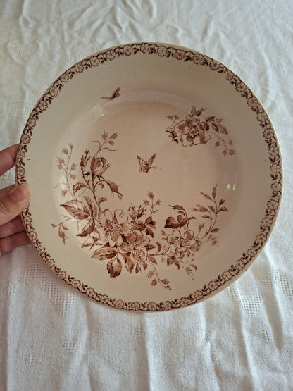 Lot de 4 assiettes creuses de la Manufacture de Gien – Modèle Mai