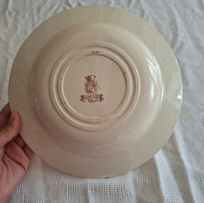 Lot de 4 assiettes creuses de la Manufacture de Gien – Modèle Mai