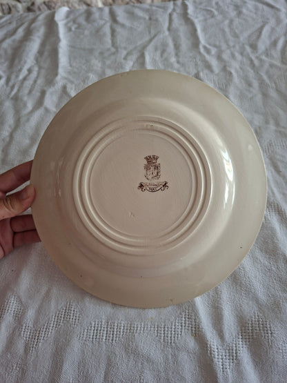 Lot de 8 assiettes plates de la Manufacture de Gien – Modèle Mai (1)