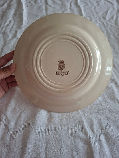 Lot de 8 assiettes plates de la Manufacture de Gien – Modèle Mai (1)