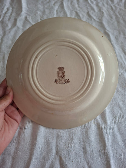 Lot de 8 assiettes plates de la Manufacture de Gien – Modèle Mai (1)