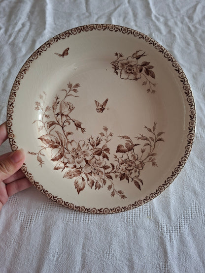 Lot de 8 assiettes plates de la Manufacture de Gien – Modèle Mai (1)