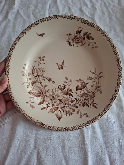 Lot de 8 assiettes plates de la Manufacture de Gien – Modèle Mai (2)