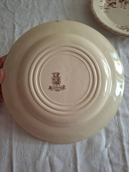 Lot de 8 assiettes plates de la Manufacture de Gien – Modèle Mai (2)